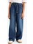 Kız Çocuk Wide Baggy Fit Beli Lastikli Jean Pantolon G2949A825WN 5
