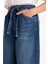 Kız Çocuk Wide Baggy Fit Beli Lastikli Jean Pantolon G2949A825WN 6