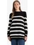 Regular Fit Bisiklet Yaka Çizgili Kazak Tunik C6031AX25WN 3