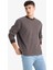 Relax Fit Bisiklet Yaka Çizgili Sweatshirt E9408AX25AU 5