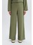 Straight Fit Beli Lastikli Basic Düz Bürümcük Geniş Paça PANTOLON D7522AX25SP 4