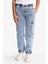 Erkek Çocuk Jogger Fit Beli Lastikli Jean Pantolon G2775A825AU 5