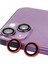 iPhone 13 Mini Raze Metal Kamera Lens - Kırmızı 1
