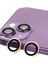iPhone 13 Mini Raze Metal Kamera Lens - Pembe 1