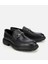 02AYH314000A100 ERKEK Deri Siyah Tokalı Günlük Loafer 2