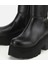 01CIH315180A100 KADIN Siyah Streç Kalın Tabanlı Düz Çizme 3