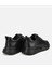 02AYH314160A100 ERKEK Deri Siyah Kalın Tabanlı Spor Ayakkabı 4