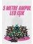 5 Metre Ampul LED Işık Renkli Rgb Çok Renkli LED Aydınlatma 1