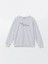Yeni Sezon Bisiklet Yaka Uzun Kollu Baskılı Kadın Sweatshirt 5