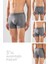 Erkek Compact Düz Boxer 3'lü Set 1110 Gri Melanj 1