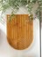 Bambu Oymalı Yarım Gökkuşağı Dekoratif Tepsi 25x20 cm Estetik Sunumluk 6