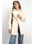 Apolet Detaylı Oversize Kısa Kaban EKRU 3149 6