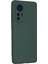 Xiaomi Mi 12 Kılıf Nano Içi Kadife Silikon - Koyu Yeşil 3