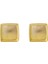ADORE-R0159 Altın Fırçalanmış Kare Küpe (Yurt Dışından) 1