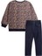 Desenli Sweatshirt Takım 4-12 Yaş Lacivert 2