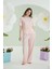 Pembe Çizgili Pijama Takım 2