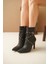 Atye Siyah Cilt Topuklu Bot 1