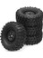 1/10 Rc Paletli Araç Traxxas Trx4 RC4WD D90 Axial SCX10 Iı Iıı Redcat Mst Için 4 Adet 95 mm 1.9 Beadlock Jant Lastiği Seti (Yurt Dışından) 3