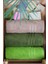 %100 Organik Pamuk Milano Premium Antbakteriyel 50X100 cm 3'lü El ve Yüz Havlu Seti 1
