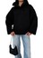 Kuzu Yünü Tembel Atkı Yaka Düz Renk Sweatshirt (Yurt Dışından) 1