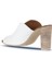 Beyaz Deri Kadın Topuklu Terlik 01WN4105 01WN4105 4
