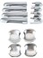 Krom Kapı Kolu Araba Kapı Bilek Kapağı Trim Hyundai Tucson 2004 2005 2006 2007 2008 2009 2010 Araba Aksesuarları (Yurt Dışından) 1