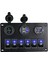 12V-24V LED Dijital Voltmetre Çift USB Şarj Cihazı Çakmak Soketi ile 6 Çeteli Anahtar Paneli Karavan Kamyon Tekne Suv Için (Yurt Dışından) 2