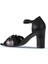 Siyah Multi Deri Kadın Topuklu Sandalet 01WN4319 01WN4319 5