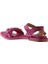 Fuşya Deri Kadın Düz Sandalet 01WU4124 01WU4124 5