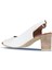 Beyaz Deri Kadın Topuklu Sandalet 01WN1517 01WN1517 4