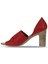 Kırmızı Deri Kadın Topuklu Sandalet 01WN4306 01WN4306 4