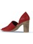 Kırmızı Deri Kadın Topuklu Sandalet 01WN4306 01WN4306 5