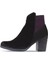Siyah Mor Nubuk Kadın Topuklu Bot 01WP1500 01WP1500 4