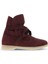 Bordo Süet Kadın Düz Bot 01WT3303 01WT3303 2