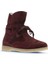 Bordo Süet Kadın Düz Bot 01WT3303 01WT3303 3
