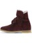Bordo Süet Kadın Düz Bot 01WT3303 01WT3303 4