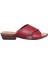 Bordo Deri Kadın Az Topuklu Terlik 01WN0402 01WN0402 1