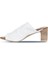 Beyaz Deri Kadın Topuklu Terlik 01WN1503 01WN1503 3