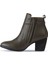 Haki Deri Kadın Topuklu Bot 01WP4209 01WP4209 4