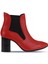 Kırmızı Deri Kadın Topuklu Bot 01WP1003 01WP1003 2