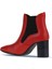 Kırmızı Deri Kadın Topuklu Bot 01WP1003 01WP1003 5