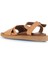 Taba Deri Kadın Düz Sandalet 01WS2812 01WS2812 4