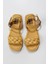 Sarı Deri Kadın Düz Sandalet 01WU4124 01WU4124 1