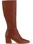 Taba Koyu Deri Kadın Topuklu Çizme 01WR5104 01WR5104 1