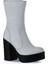 Beyaz Deri Kadın Topuklu Bot 01WV5000 01WV5000 2