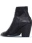 Siyah Deri Kadın Topuklu Bot 01WR5006 01WR5006 4