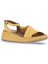 Sarı Deri Kadın Dolgu Topuklu Sandalet 01WA2402 01WA2402 2