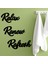 Relax Renew Refresh Siyah Ahşap Yazı Seti – Modern Duvar Dekoru, Motivasyonel Sözler 3