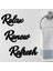 Relax Renew Refresh Siyah Ahşap Yazı Seti – Modern Duvar Dekoru, Motivasyonel Sözler 4