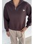 Kadın Yarım Fermuarlı Metal Aksesuarlı Şardonlu Sweatshirt P-00018601 3